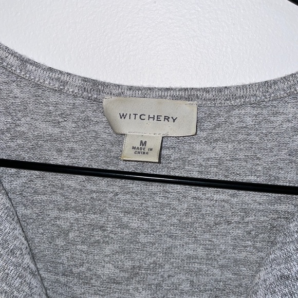 Witchery Light Grey Singlet Top with Ruffles - Picture 2 of 4